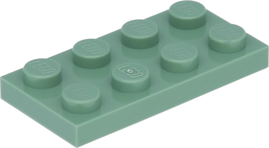 Lego 100 Stück 3020 Platten Plates 2x4 Part Basic 100 Sandgrün