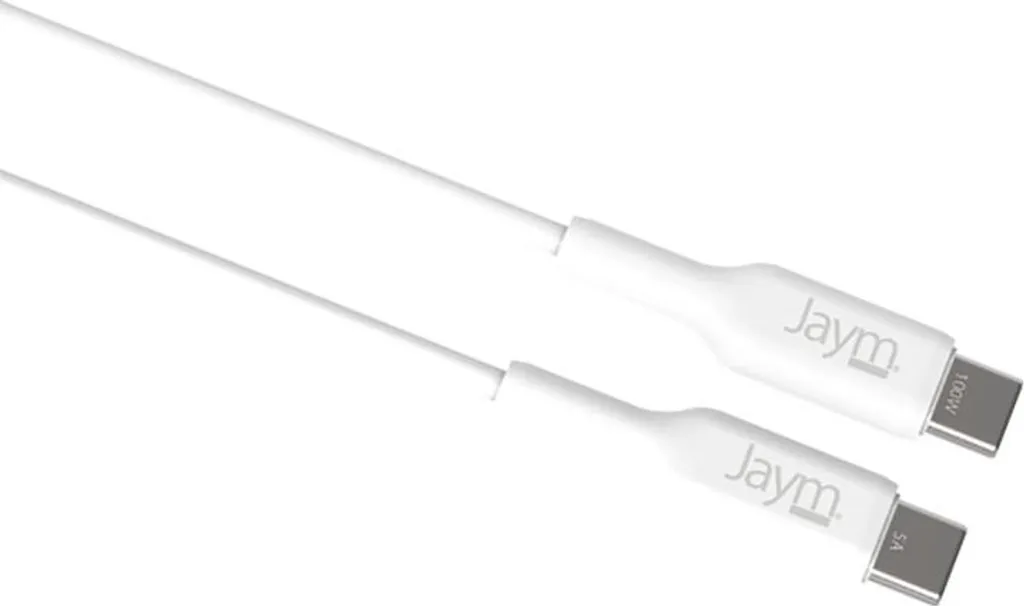 Jaym USB-C to USB-C 100W 2m - Cavo PD 3.0 High Speed Bianco