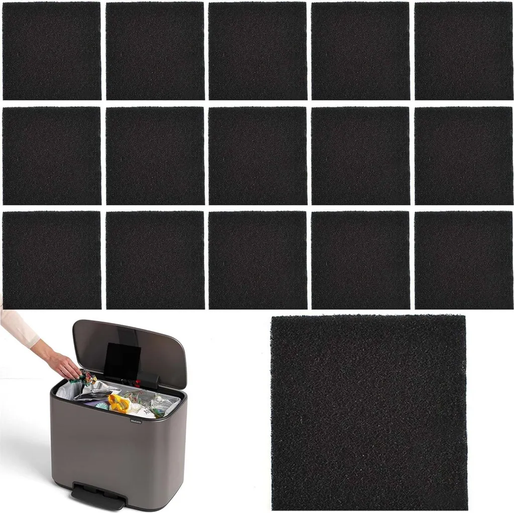 Filtre anti-odeur charbon pour bac à compost de cuisine - Pack de 16