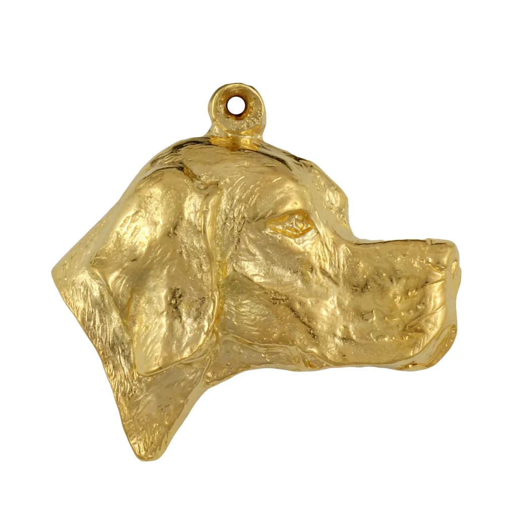 Segugio Inglese Collana Art-Dog Placcata Oro 24K - Regalo Cinofilo - 2