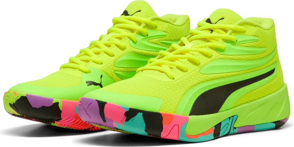 Puma Court Pro Marble Yellow Alert-Green Glare Größe EU 42