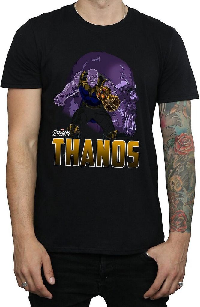 Avengers Infinity War - T-Shirt für Herren BI498 (XXL) (Schwarz)