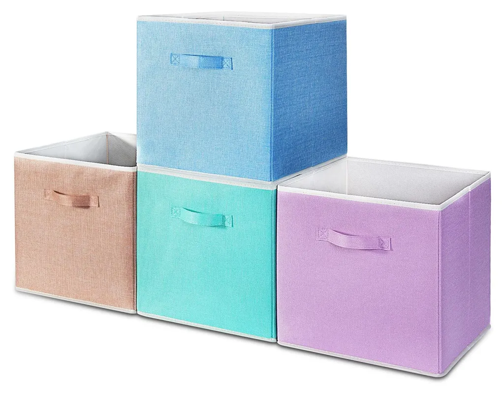 Dites Adieu au Désordre avec ce Lot de 4 Boîtes de Rangement Pliables