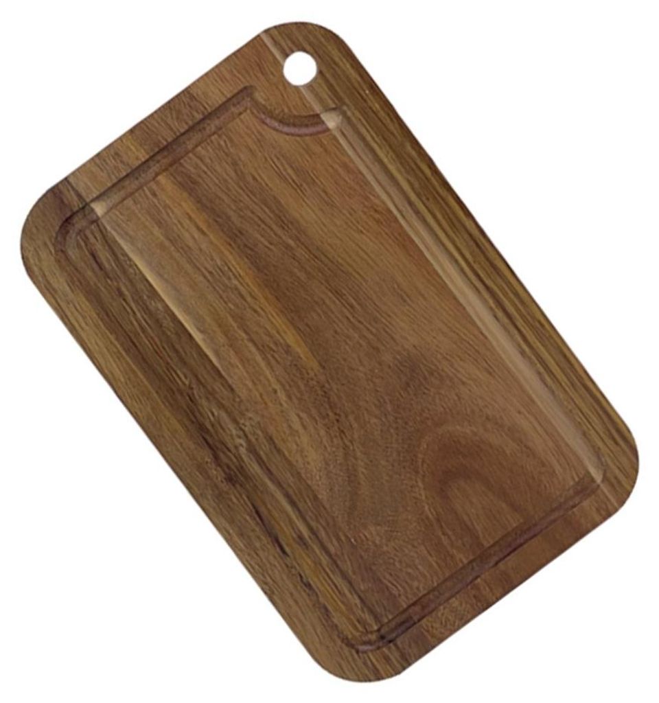 INF Akazienholz Schneidebrett 26.5x16.5x1.5cm Servier- und Campingbrett