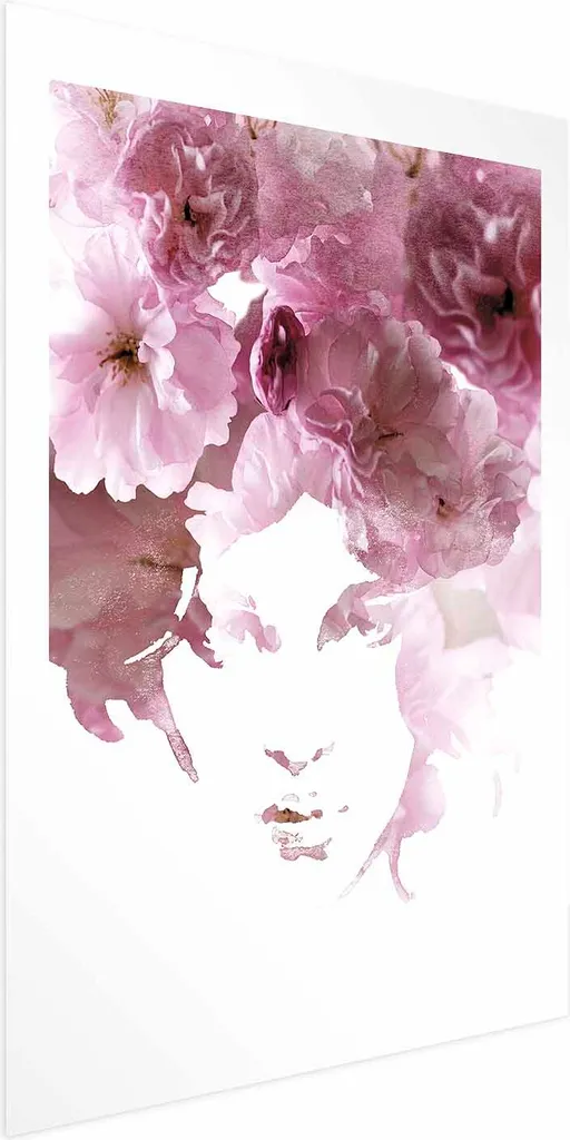 Poster 60x90 Flower Gaze | Decorazione Parete Moderna con Margine