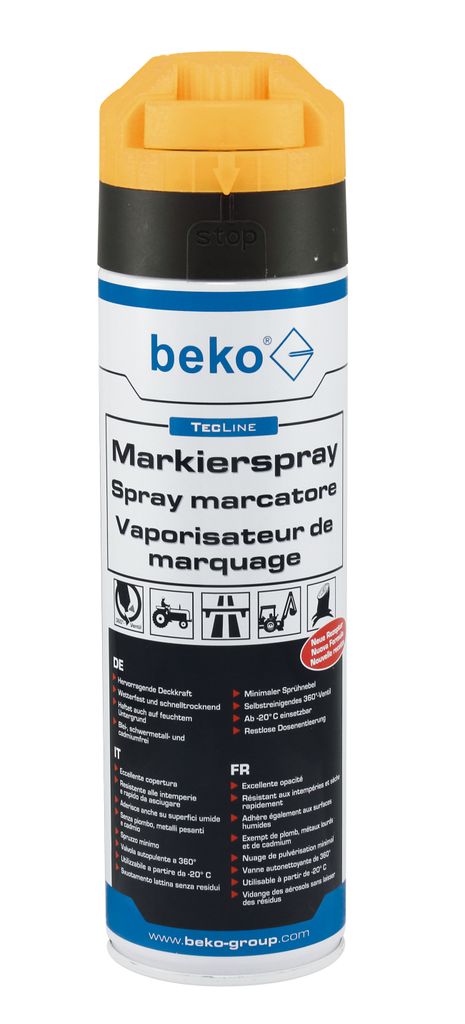 TecLine Markierspray 500 ml LEUCHTORANGE  DE/IT/FR Produktbild 