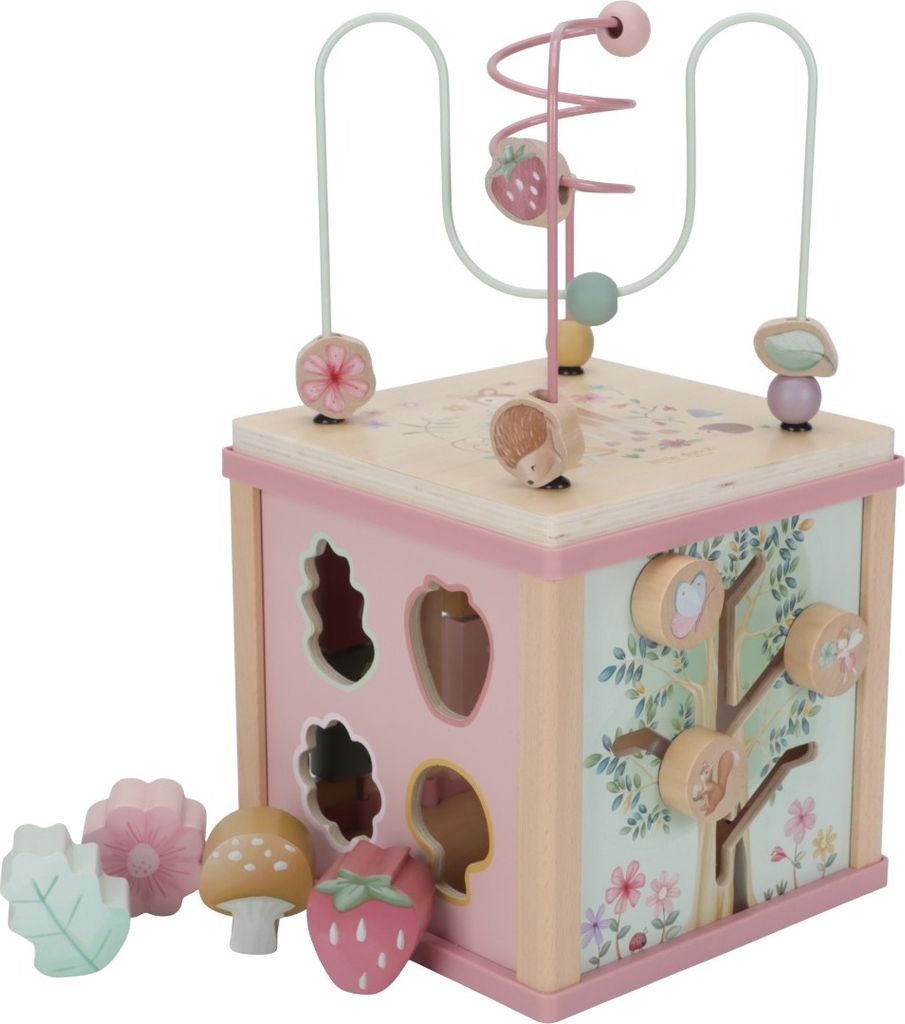 Little Dutch Fairy Garden Drevená kocka, ružová Obrázok produktu 