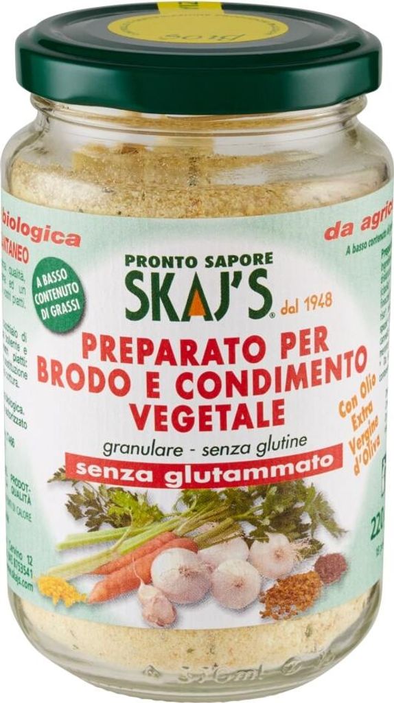 Zubereitung für Brühe und Gewürze, -Gemüsearoma, Glutamatfrei, Glutenfrei, Hefefrei, Laktosefrei und Milchfrei 3 Stück 220gr., 3x220