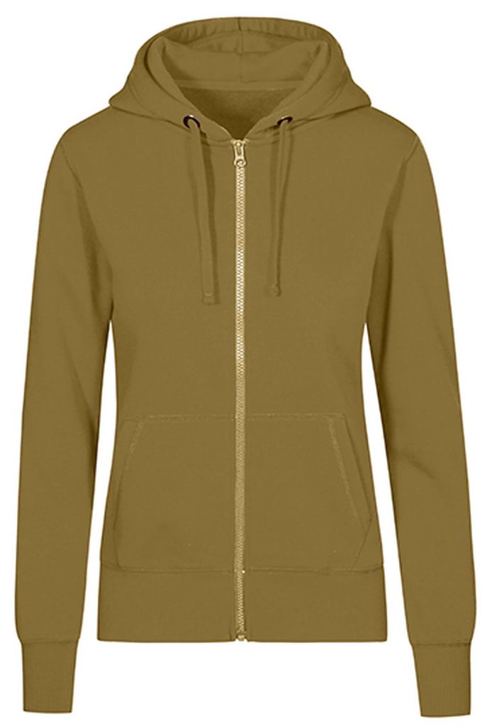X.O Zip Hoodie Jacke Damen, Olivegrün, M