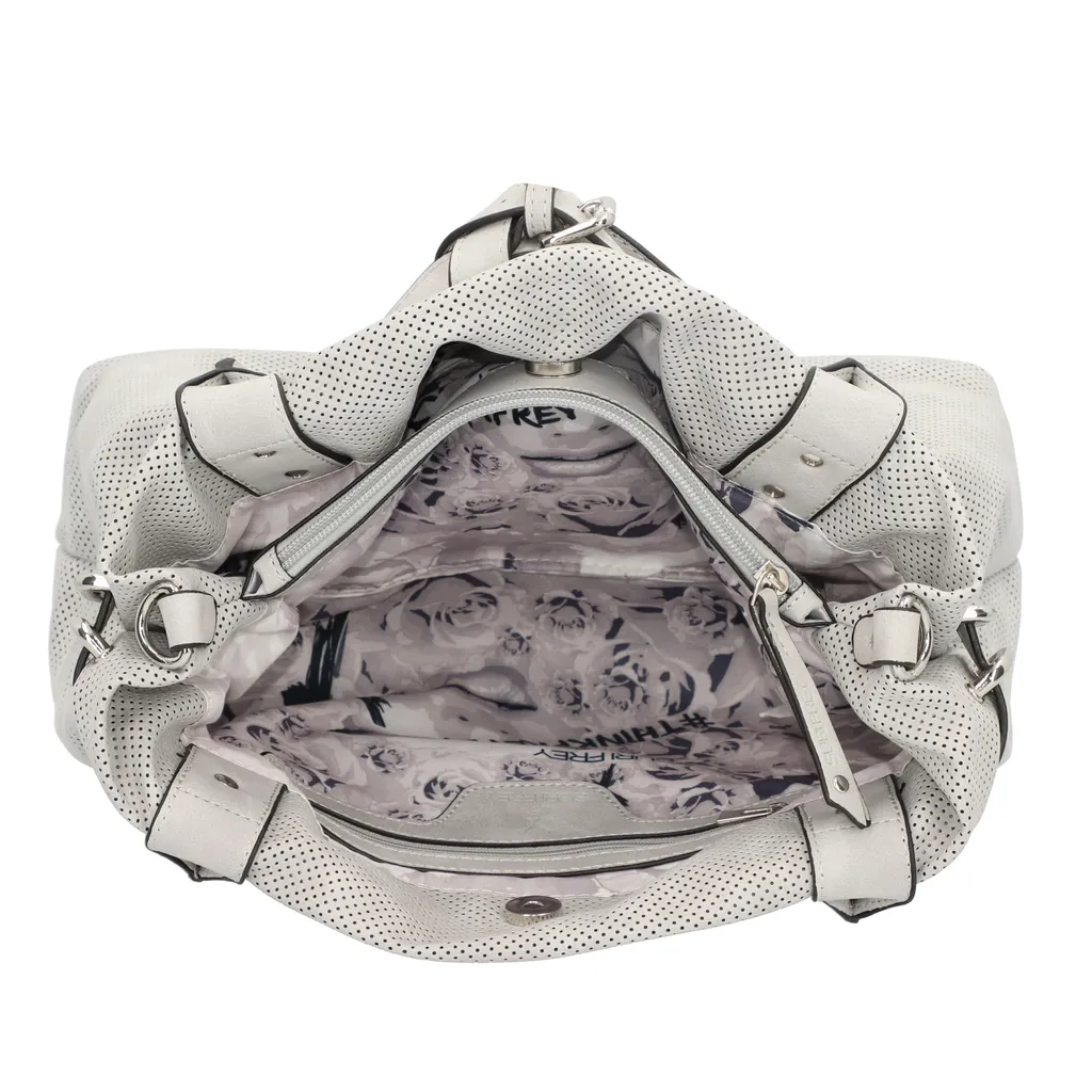 SURI FREY Romy Basic Sac à Main Gris - Matière Souple et Design Moderne - 20