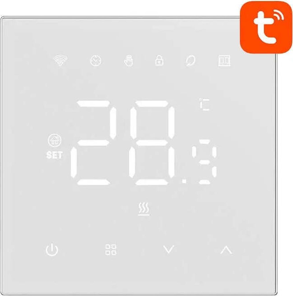 Inteligentny termostat Avatto WT410-16A-W ogrzewanie Zdjęcie produktu 