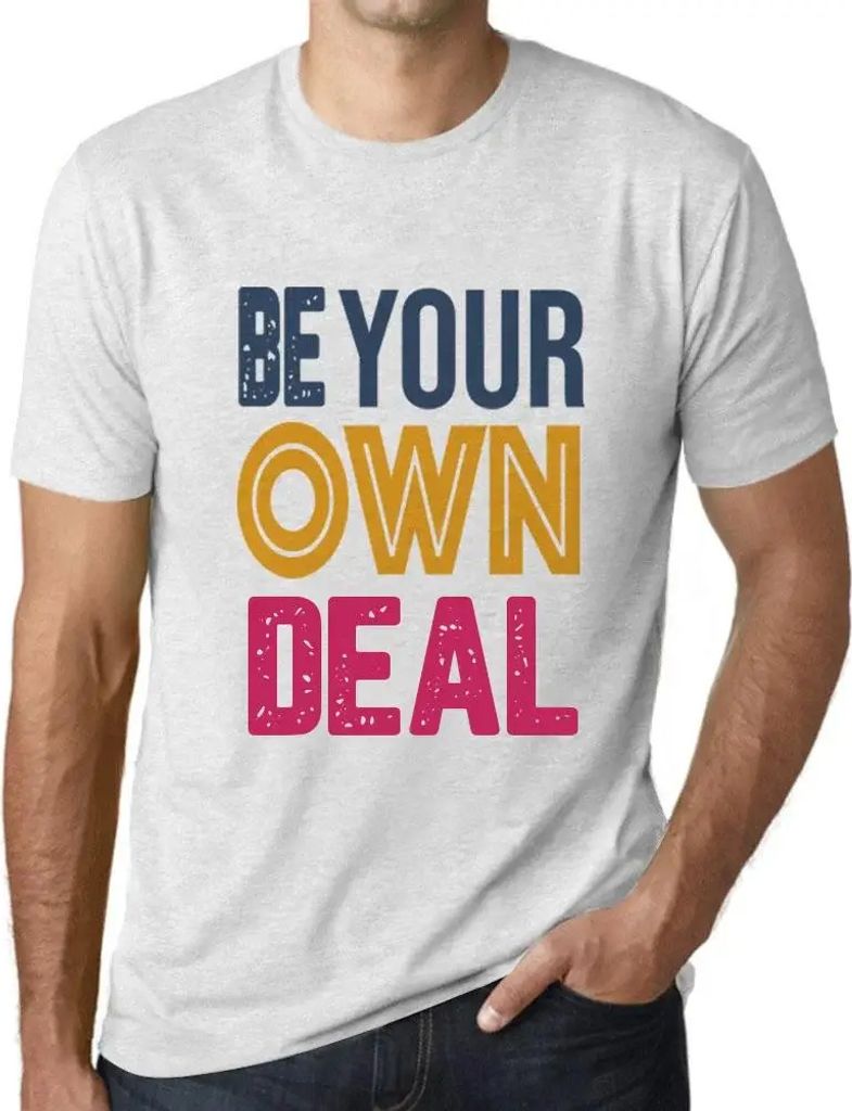 Herren Grafik T-Shirt Sei dein eigenes Geschäft – Be Your Own Deal – Öko-Verantwortlich Vintage Jahrgang Kurzarm Lustige Druck Geburtstag Ges...