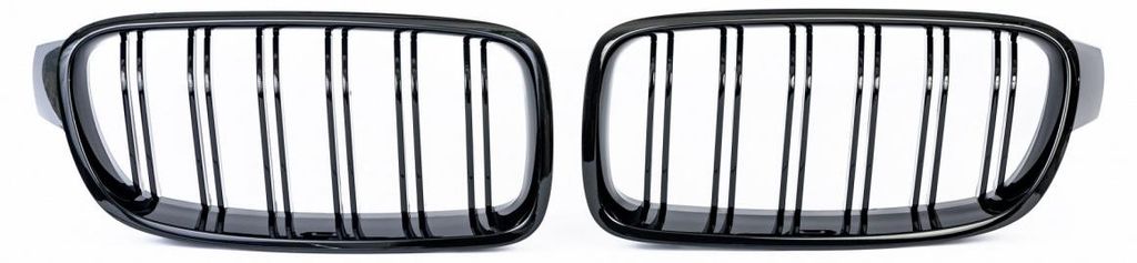 Doppel-Nieren-Kühlergrills für BMW F30/F31, schwarz hochglänzend, M3-Typ, ab 2012