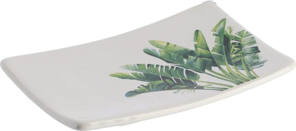Tendance Porte-savon blanc vert Dolomite 1x15x9,5 cm Image du produit 