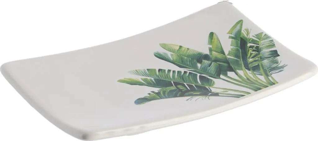 Portasapone in Ceramica Dolomite Tendance Bianco Verde - Facile Pulizia