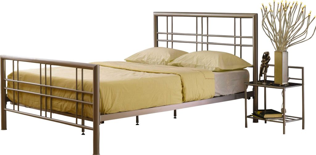 Doppelbett Pato Bettgestell 140x200 cm, Lattenrost inklusive, Matratze nicht enthalten