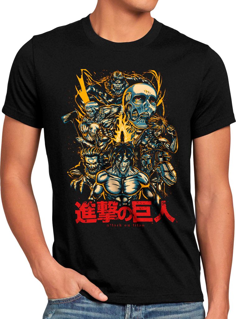A.N.T. Attack All Herren T-Shirt attack anime japan manga on titan aot