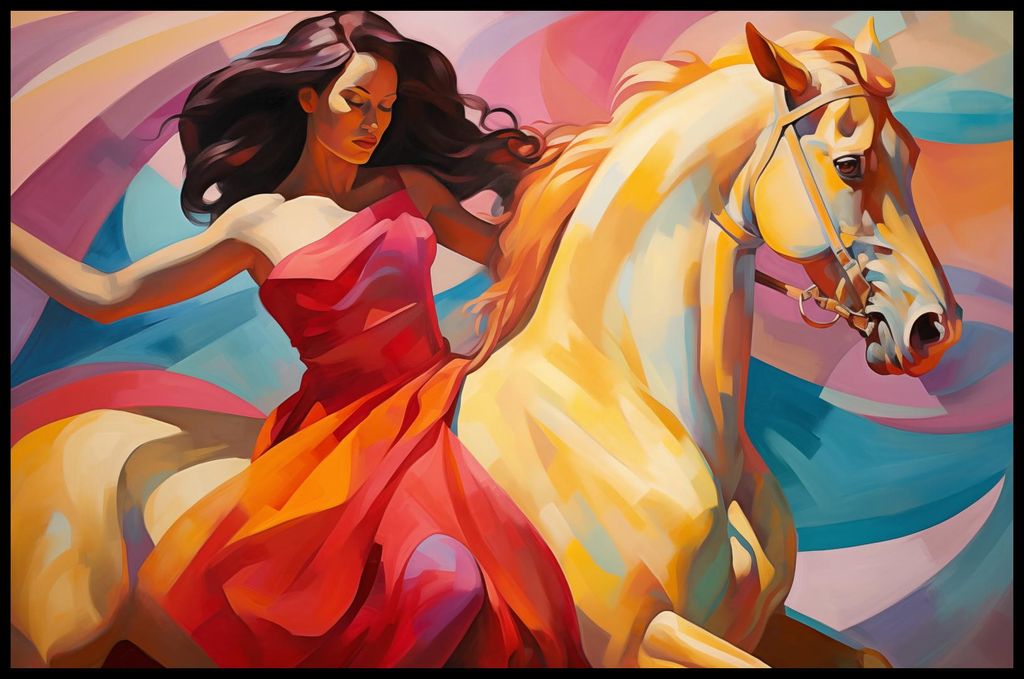 Plakat 91,5x60cm Tanz auf dem Windpferd