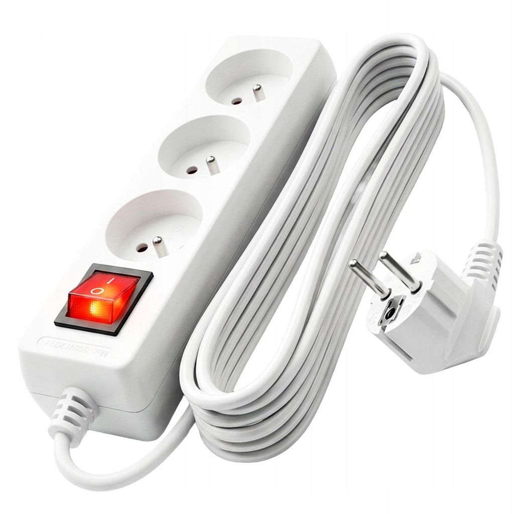 Verlängerungskabel 1.5M 3GN+0+Schalter 3x1.0mm 10A IP20 VA0305-1.5 Vayox