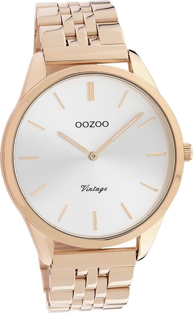 Oozoo Metall Damen Uhr shine Analog Quarzuhr Armband rosegold Timepieces D2UOC9988A