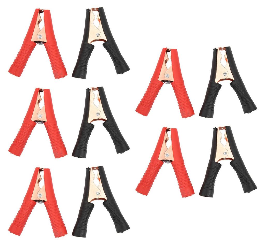 5 Sets Stromrichter-Anschlussklemmen 100A Prüfklemmen Schwarz Rot für Auto-LKW-Batterien