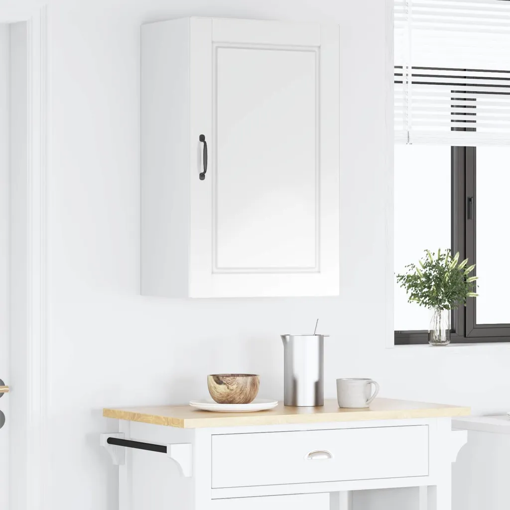 Mobile Cucina SYFAX 50x31x80 Bianco Lucido - Facile Montaggio MDF - 4