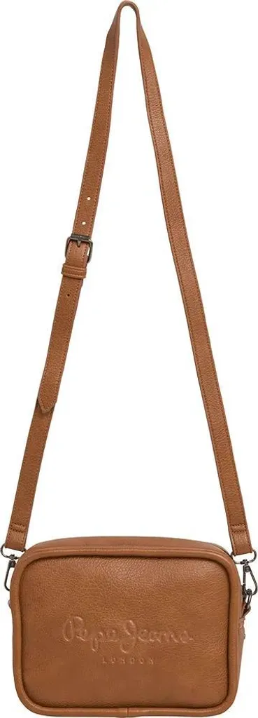 Sacoche bandoulière marron Pepe Jeans Bassy Code - Format compact - 2