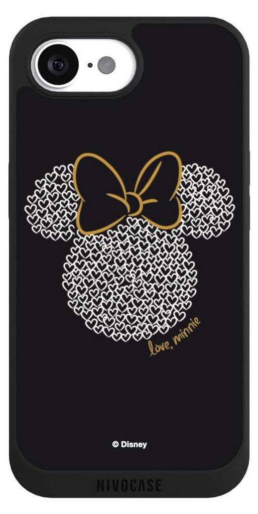 NIVOCASE Handyhülle für Apple iPhone 16e Hülle NIVOpure Case Schwarz Disney Minnie Mouse Muster