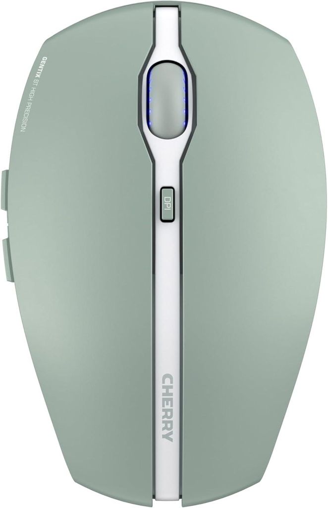 Kabellose Bluetooth-Maus, Multi-Device-Funktion für bis zu 3 Geräte, Umschaltbare Auflösung (1000/2000 DPI), Batteriebetrieben