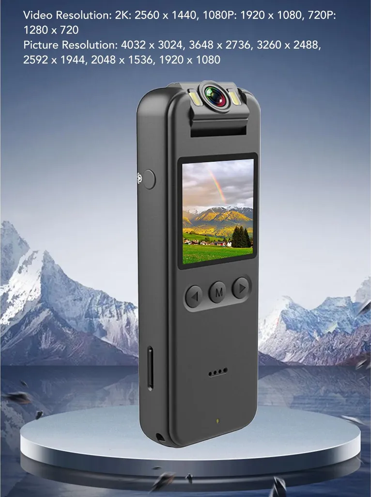 Videocamera 2K Wireless Bici: Action Cam Portatile 1400mAh per Ciclismo - 5