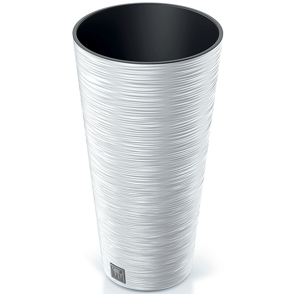 Runder Blumentopf 5 Liter Von Prosperplast – Splofy-Design In Creme, 21,8x18,4 Cm