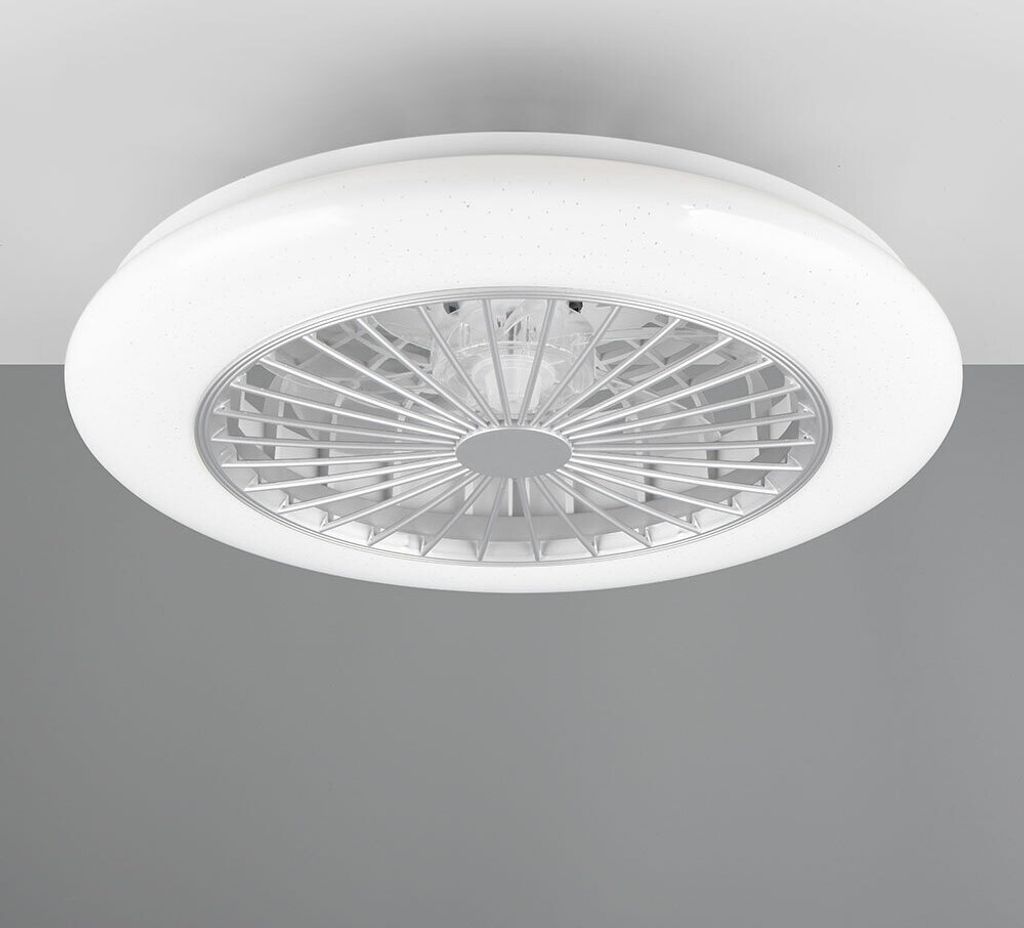 LED Deckenventilator, Sterneneffekt, Fernbedienung, D 50 cm