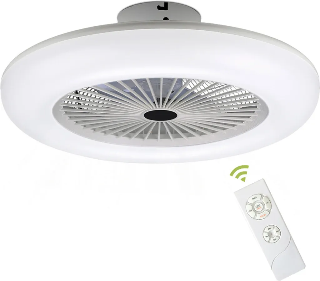 Ventilatore Soffitto per Cameretta Silenzioso 80W Luce Sicura LED