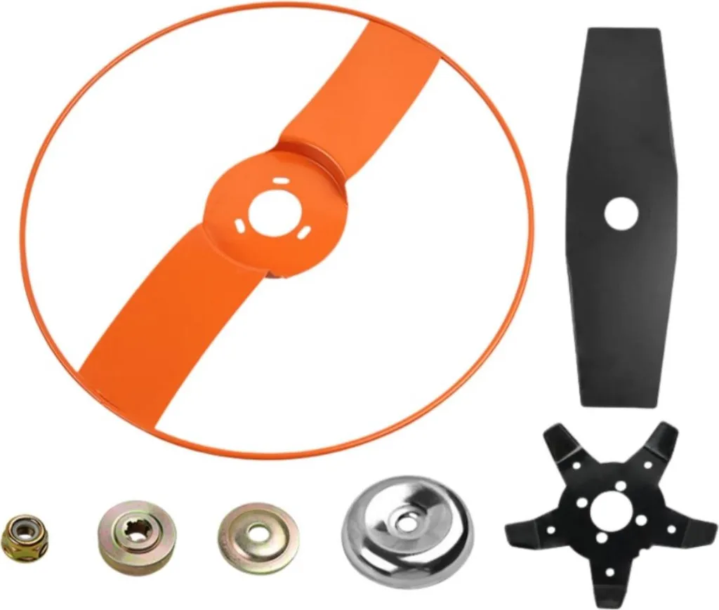 Kit protection jeunes plants pour tondeuse - Sécurité jardin orange