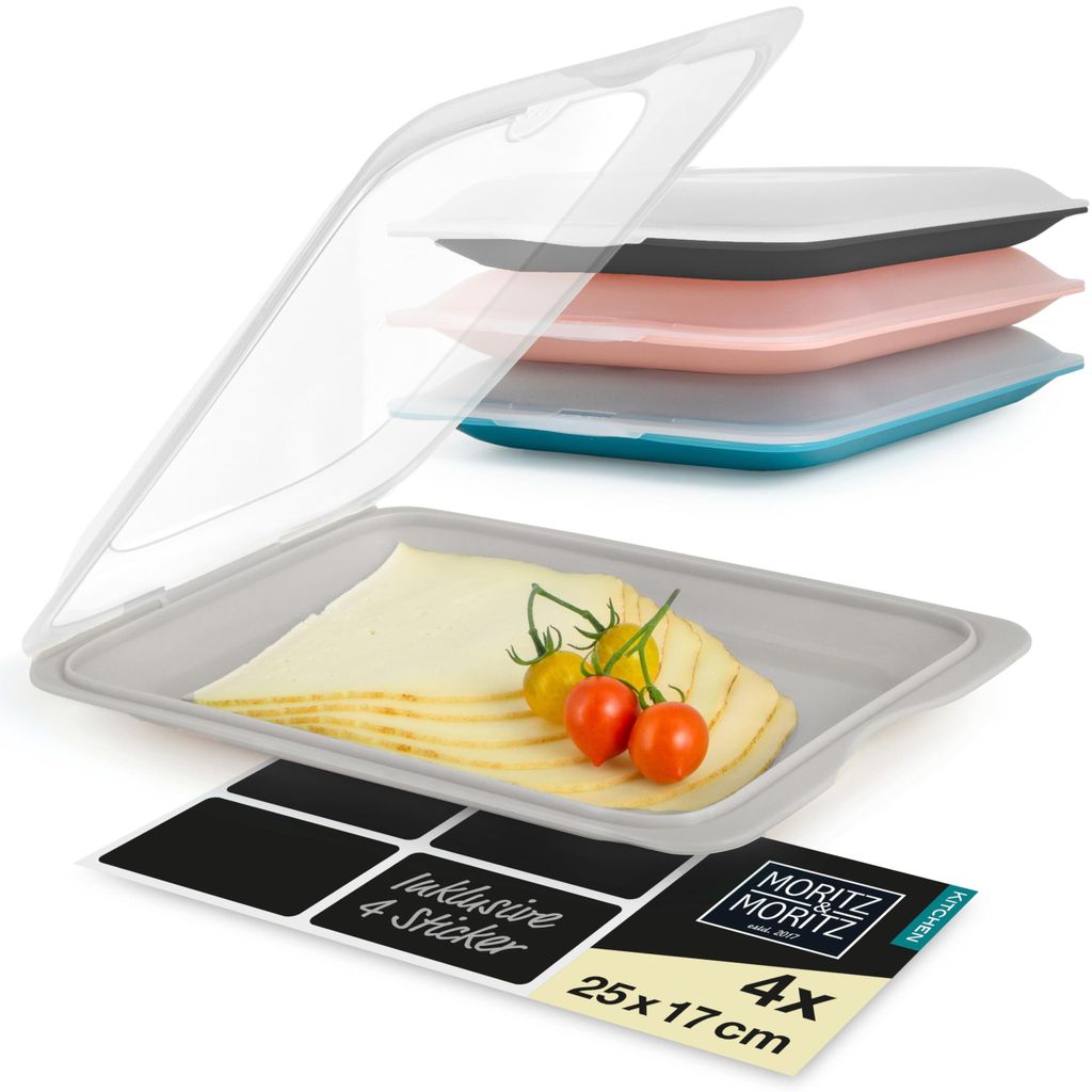 Moritz & Moritz 4er Set Aufschnittbox stapelbar – Produktbild 