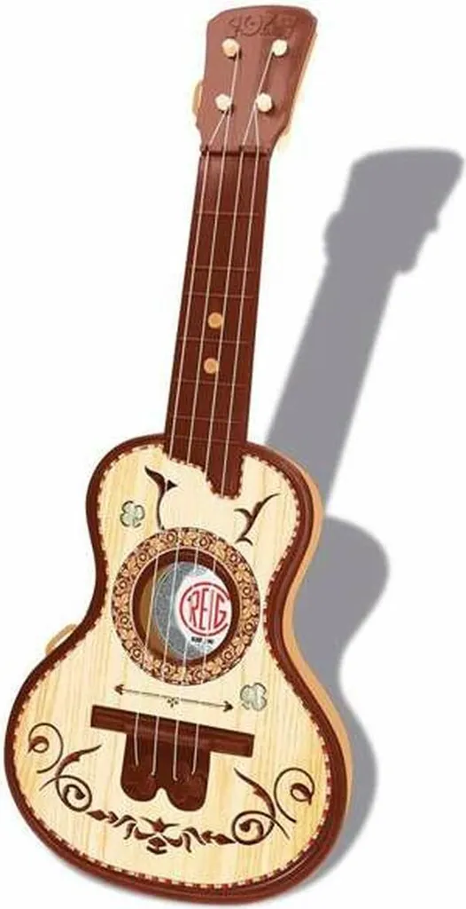 Guitare Classique pour Enfant Reig en Brun - Petit Instrument à 4 Cordes