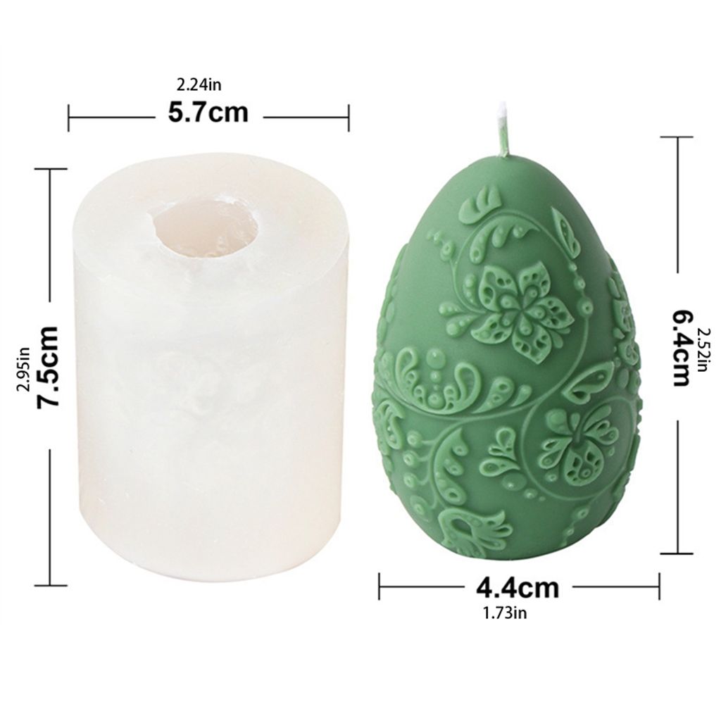 3D Ostereier Silikonformen - DIY Schokoladenformen Für Oster-Desserts & Kakao Bomben