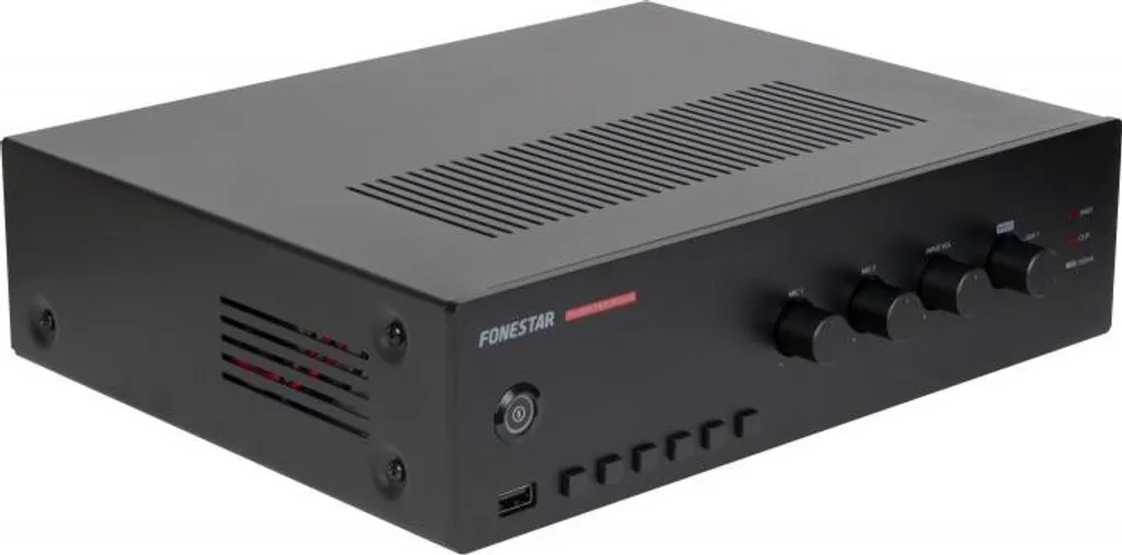 Amplificateur Public Address 60W USB FM pour diffuser de la musique sans PC