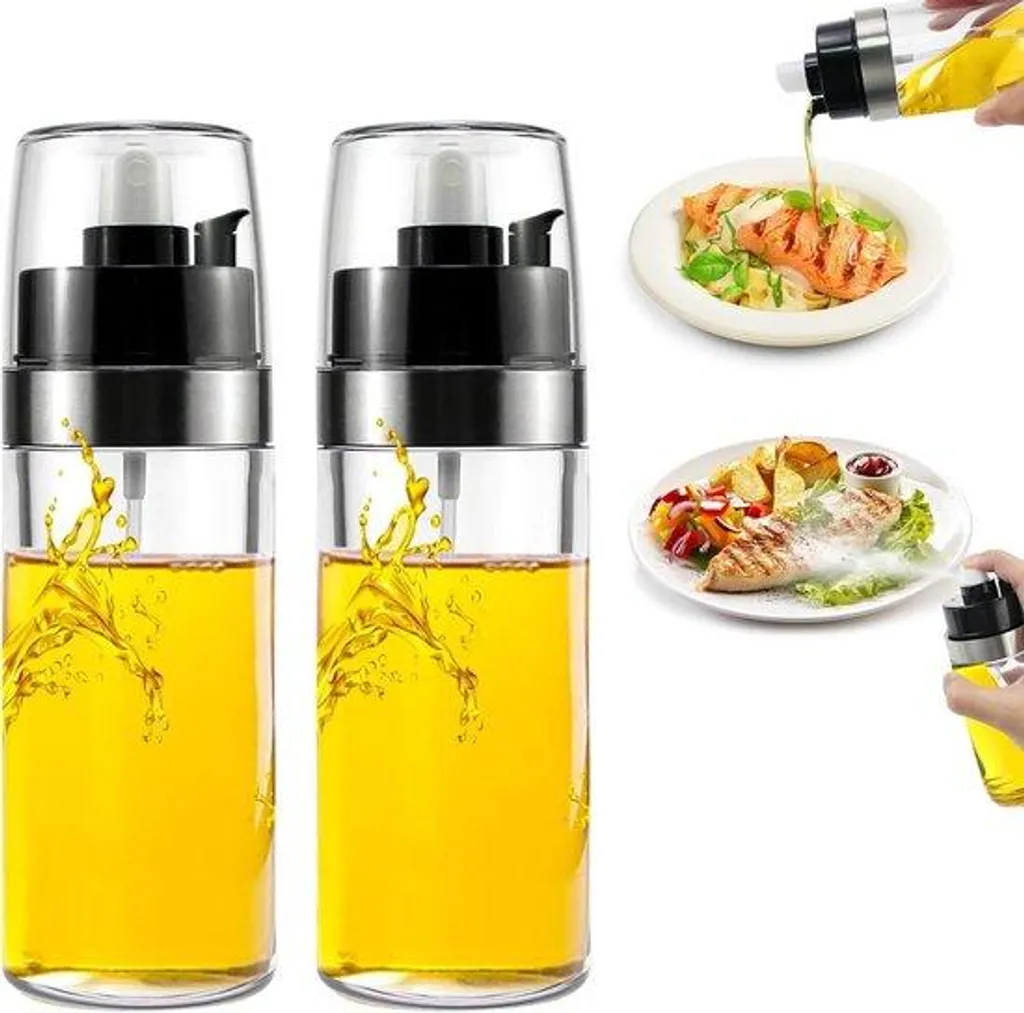 Spray huile et vinaigre de 150 ml pour cuisine et pâtisserie - 2 pièces
