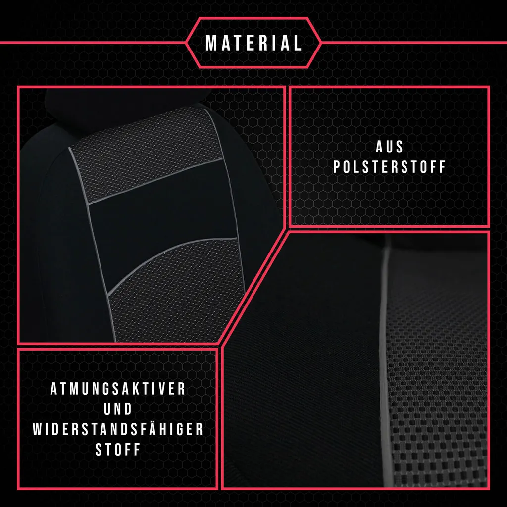 Coprisedili universali per Volkswagen T4 1+1 BUS Transporter - 3