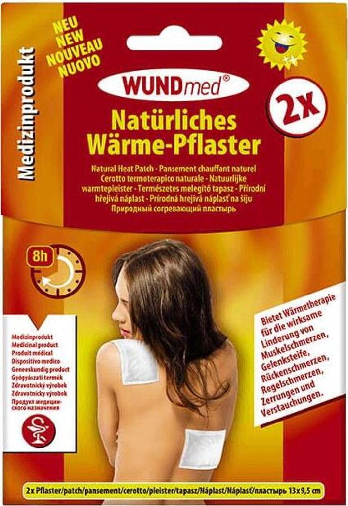 WUNDMED Wundverband Wärme Pflaster 2er 13x9,5cm Produktbild 