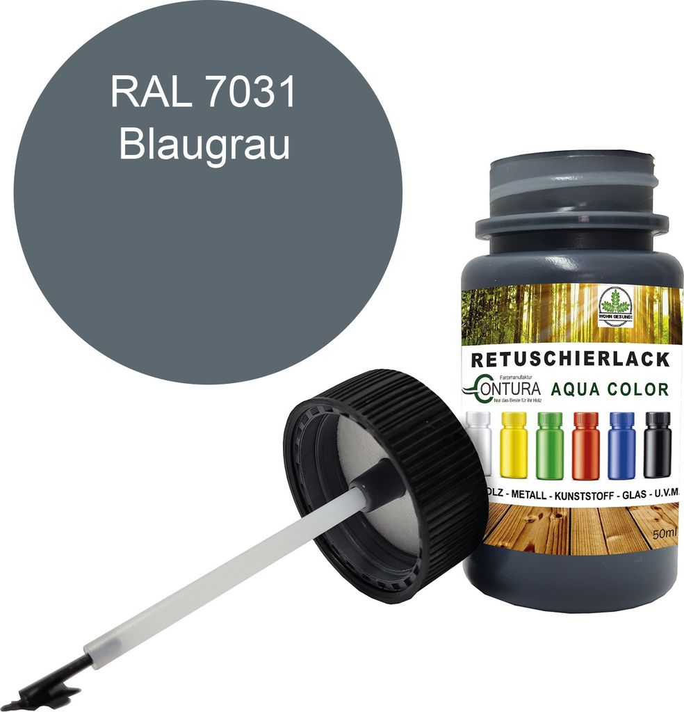 Reparaturlack Lackstift RAL Lack Pinselflasche 50ml. Farbe Produktbild 
