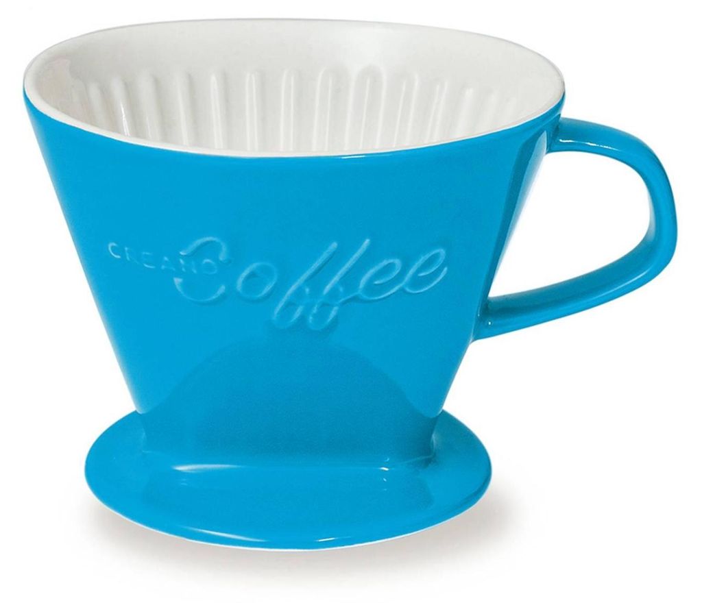 Creano Porzellan Kaffeefilter (Blau), Filter Größe 4 für Produktbild 