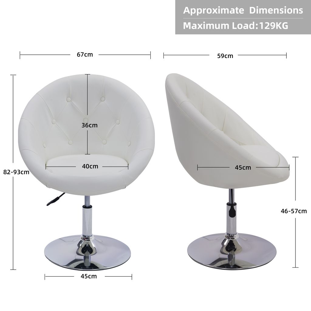 Duhome klubové křeslo lounge chair výškově nastavitelné Obrázek produktu 8