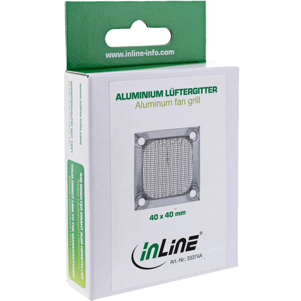InLine 33374A Filtro Ventola 40x40mm Alluminio per Workstation e DVR - 5