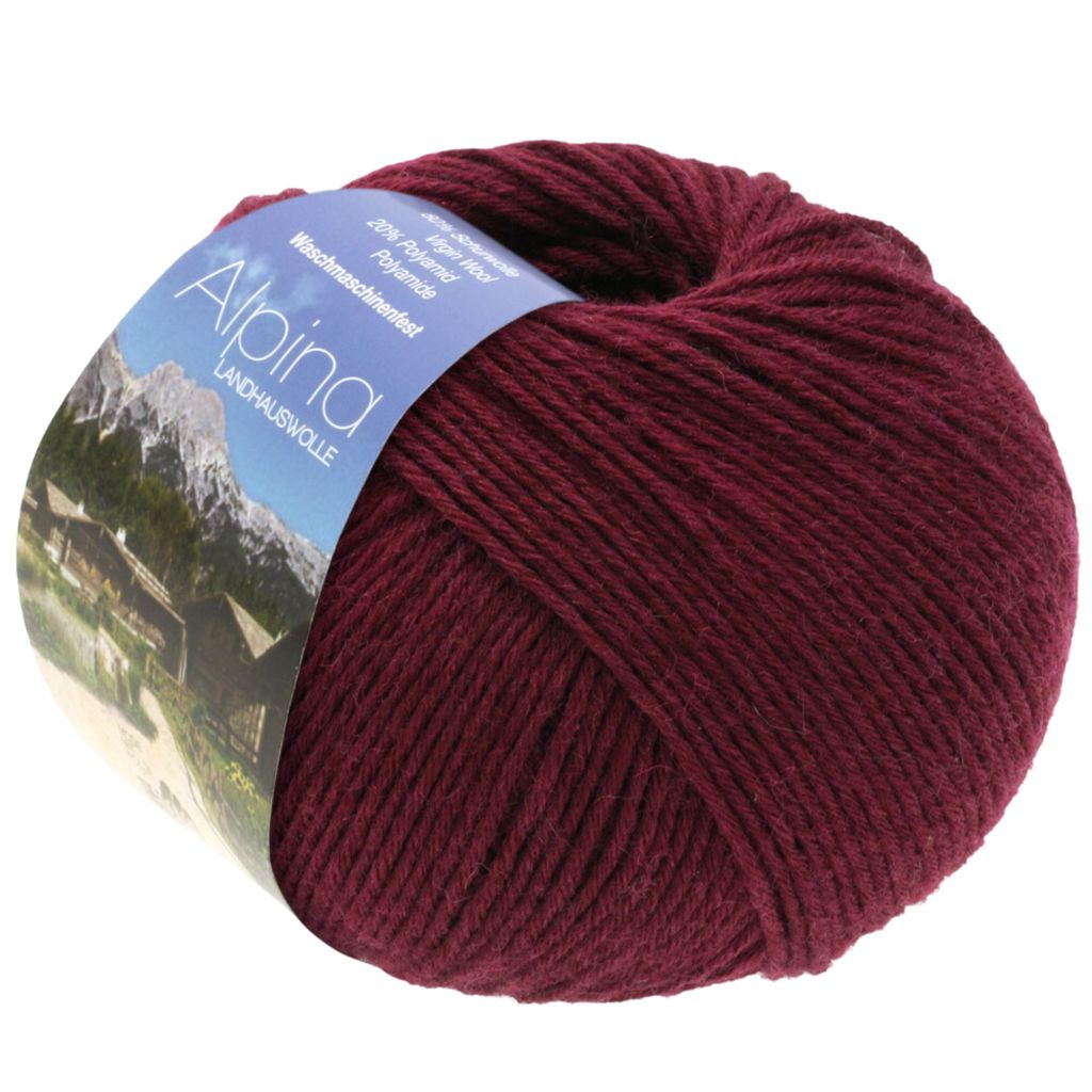 Lana Grossa - Alpina Landhauswolle 0056 burgund