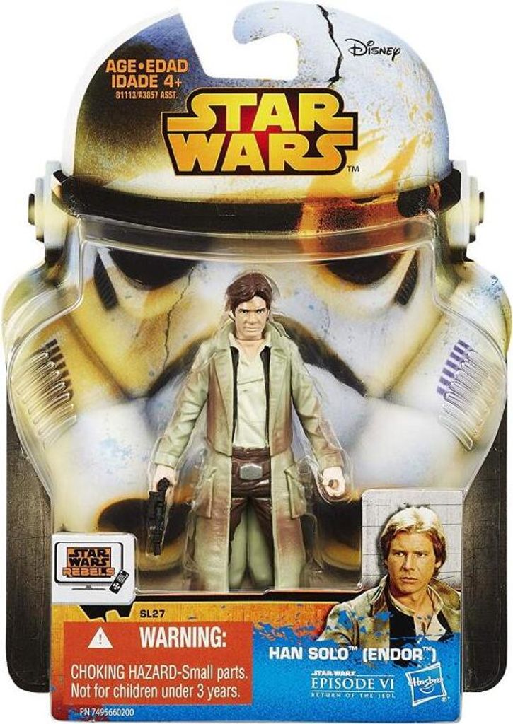 Hasbro B1113 Star Wars Saga Legends Episode VI Han Solo Endor Figur