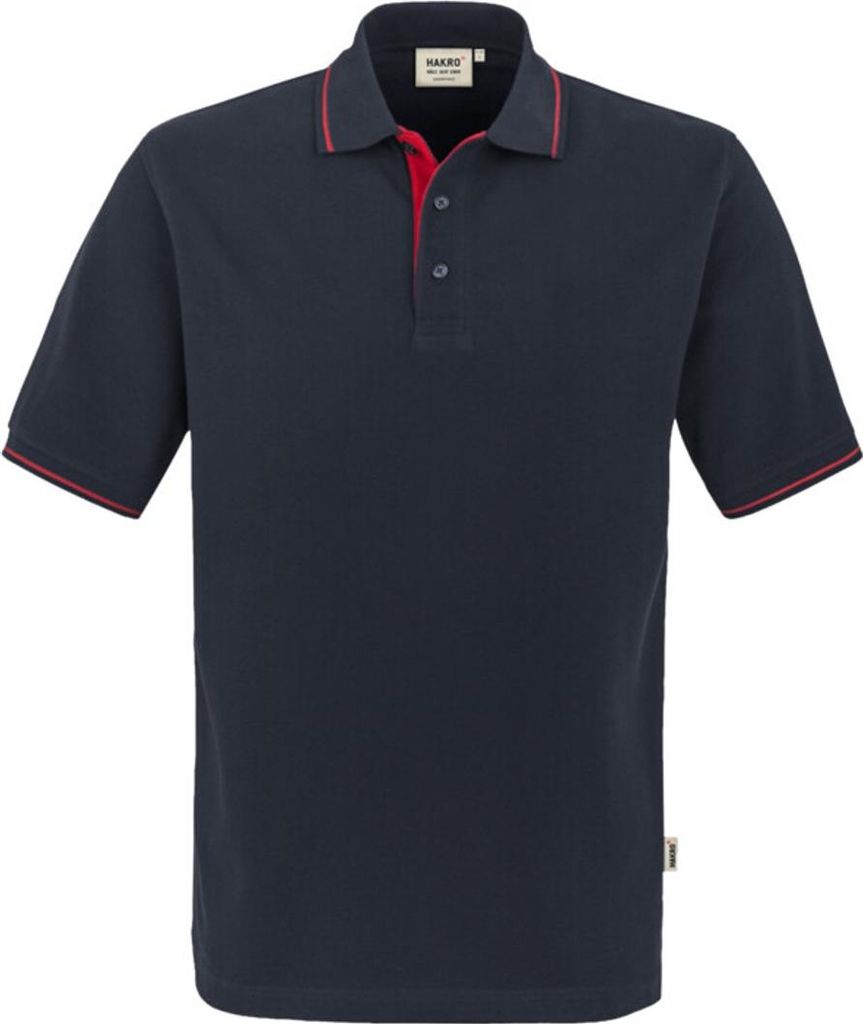 HAKRO Poloshirt Casual Herren #803 Gr. 3XL tinte/rot Produktbild 