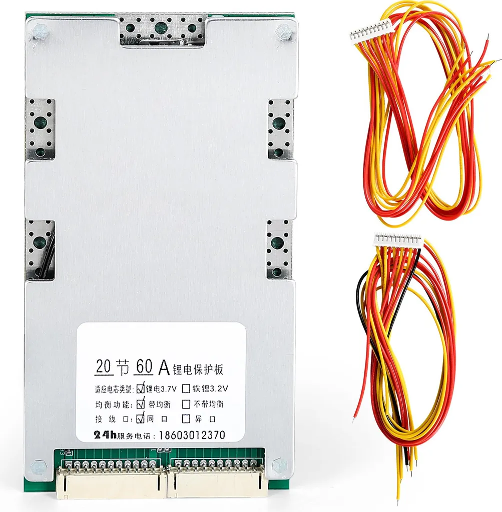 BMS 20S 72V 60A pour batterie lithium de véhicule électrique urbain