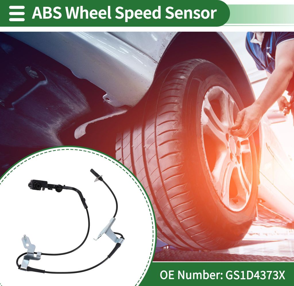 ABS Raddrehzahlsensor ABS Sensor Antiblockiersystem Sensor Nr. GS1D4373X für Mazda 6 2009-2012 1 Stück Vorne Links